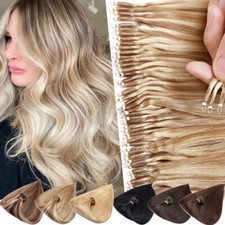 200 Strands Nano Ring Tip Hair 100 Human Hair Extensions Nano Beads inclued 1gr