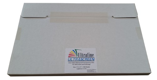 Ultrafine UltraSCREEN Inkjet Waterproof Film 11" x 17"/ 100 Sheets Silk Screen - Picture 2 of 3