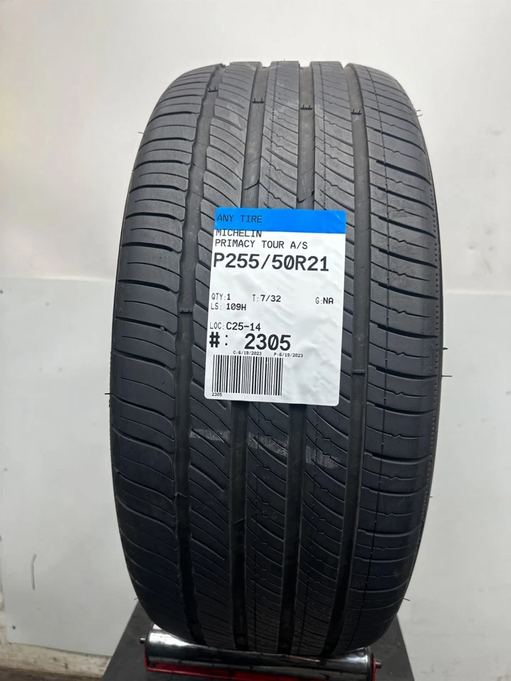 1 Michelin Primacy Tour A/S Used Tire P255/50R21 2555021 255/50/21 7/32 - Image 2 of 4