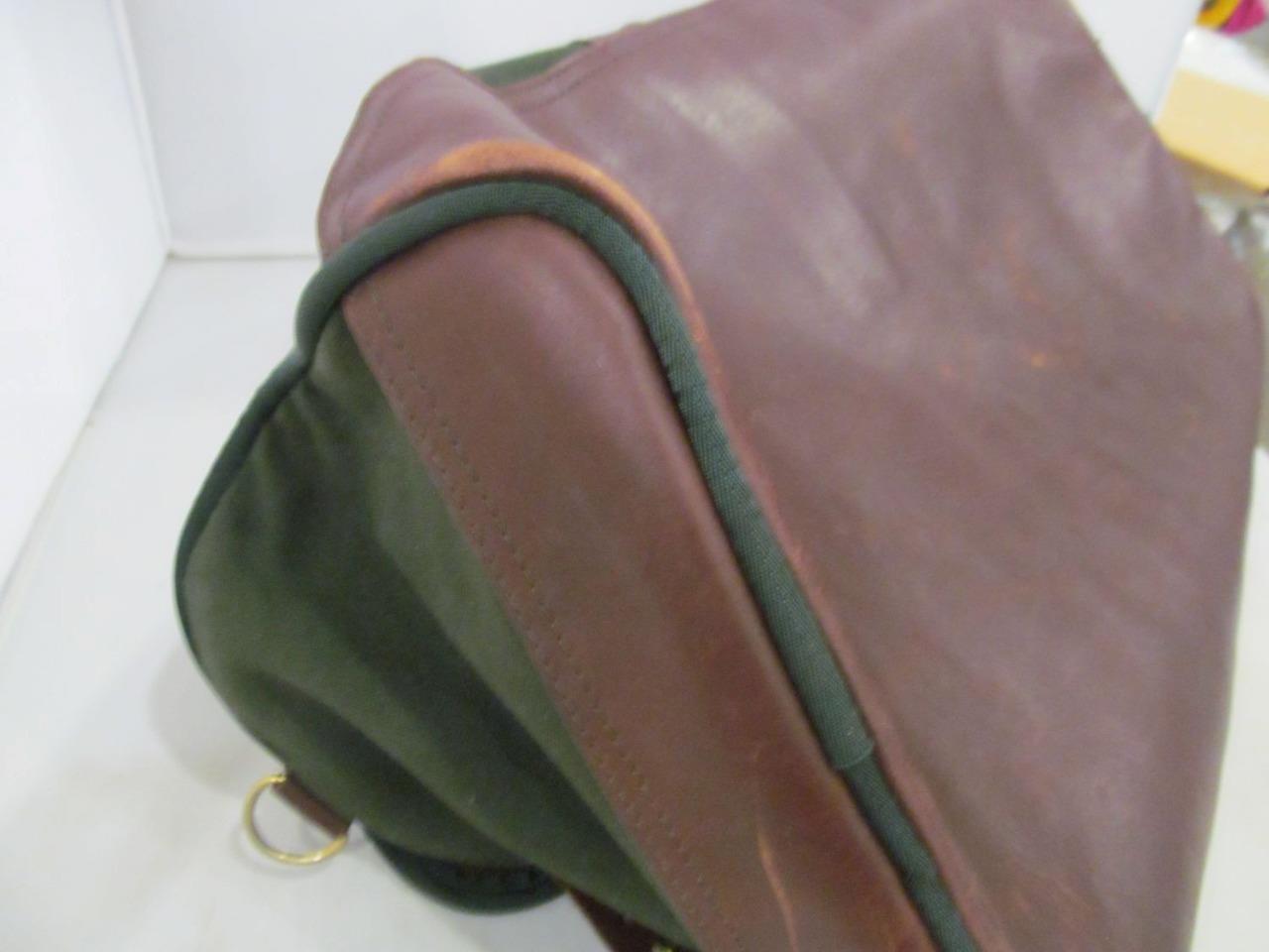 Vtg ORVIS BATTENKILL Leather Canvas DUFFLE BAG Luggage *Missing