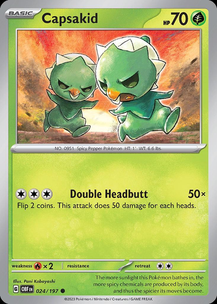 Pokemon Capsakid (24/234) Obsidian Flames LP