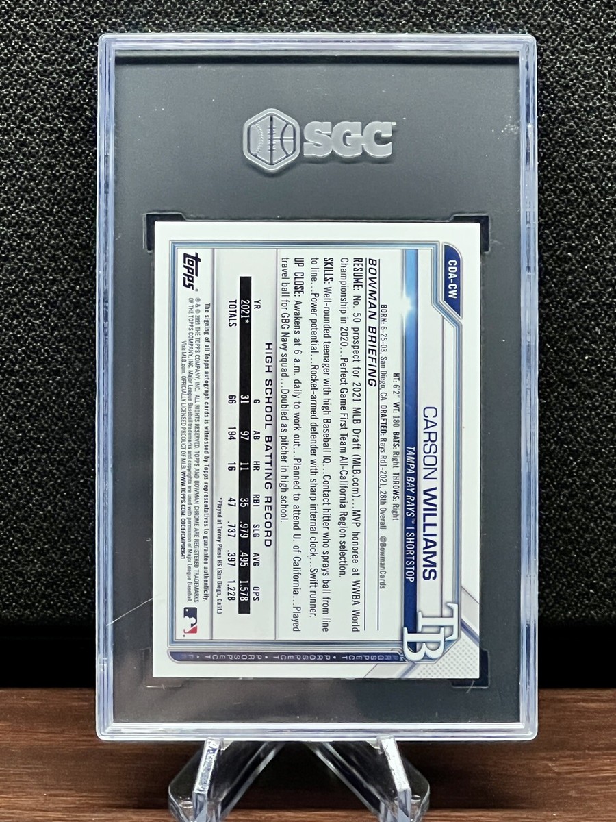 Carson Williams topps auto /150シリ DEBUT Carson Williams topps auto /150シリ DEBUT Carson Williams