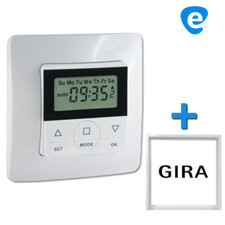 Zeitschaltuhr CasaSpirit 50 für Rollladen Jalousie Rollo + GIRA Zwischenrahmen !