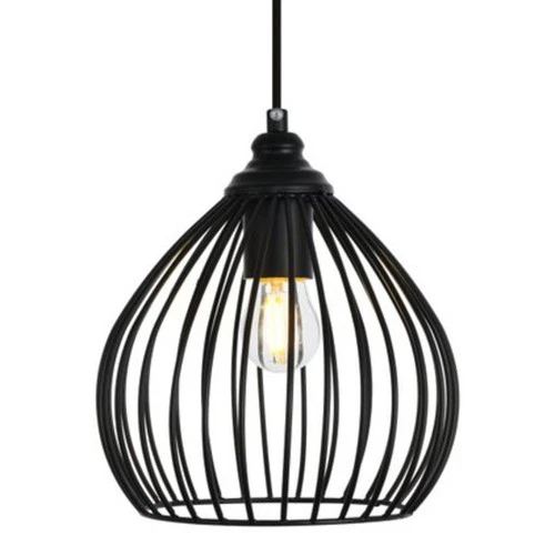 Elegant Lighting LDPD2093 Sayer 1 Light 7-7/8"W Mini Pendant - Black - Picture 1 of 3