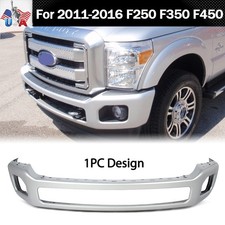 Front Bumper Bar Ingot Silver Steel For 2011-16 Ford F250 F350 F450 Super Duty Front Bumper Bar Ingot Silver Steel For 2011-16 Ford F250 F350 F450 Super Duty