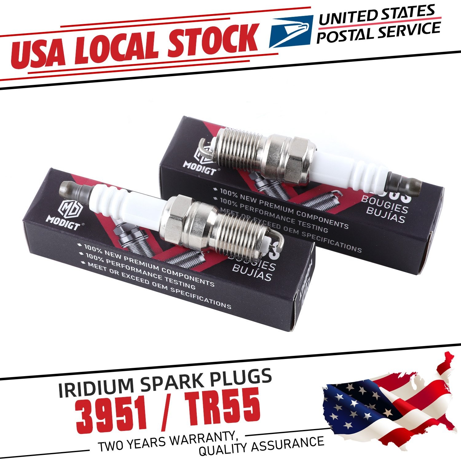 6Pcs For NGK TR55/3951 Spark Plugs For Ford Chevrolet Cadillac Buick OEM Quality