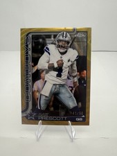 Topps Chrome Football 2025 Dak Prescott Gold Refractor /50 Dallas Cowboys