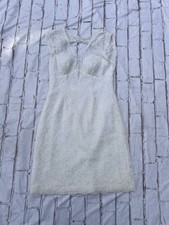 Encore By Watters Lace Mini Dress Ivory Cottage Core Fairy Romantic Wedding 12