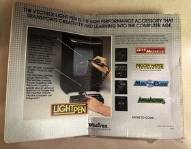 Vectrex Light Pen 1982 Complete with Art Master Cartridge