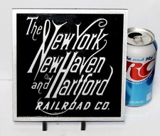 🔥 Cast Aluminum New York New Haven & Hartford Railroad  Sign Plate Plaque 