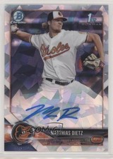 2018 Bowman Chrome Prospect Atomic Refractor 8/100 Matthias Dietz Auto 2f9