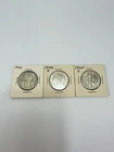 1942 1944-D 1945-D Walking Liberty Half Dollar Silver 50C Coins Set of 3