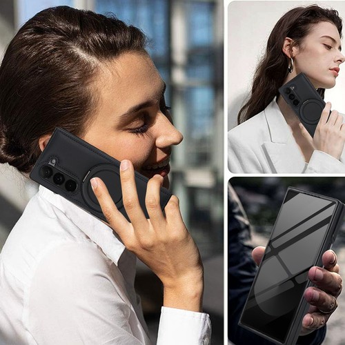 For Samsung Galaxy Z Fold 7 6 5 4 3 Rotatable Ring Stand Case+Screen Protector - Picture 7 of 64