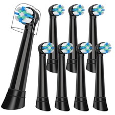 iO Replacement Heads Compatible with Oral B 8 Count Pack of 1 , Black
