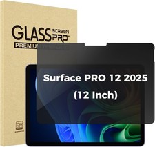 Privacy Screen Protector for Surface Pro 12 Inch 2025, Anti-Spy Glass Film Guard