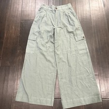 NWT Madewell Wide Leg Pleated Cargo Pants Oli...
