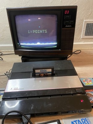 Atari 5200 4 Port Console, Rebuilt Controller, Power Mod, 9 Games