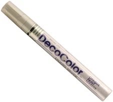 Uchida DecoColor Broad Opaque Oil-Based Paint Marker-Silver - 3 Pack