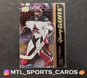 2021-22 Upper Deck #458 Karel Vejmelka Young Guns Silver Foil Rookie