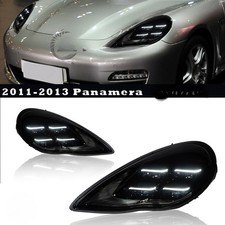 Pair Upgrade to 2025 Style LED Headlights For Porsche Panamera 2010-13 Assembly