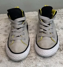 Junior Converse Chuck Taylor All Star Gray Mid Shoes #656073F  Size 11