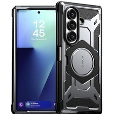 For Galaxy Z Fold 7 Case Rugged Shockproof Protective Cover Metallic Gun metal