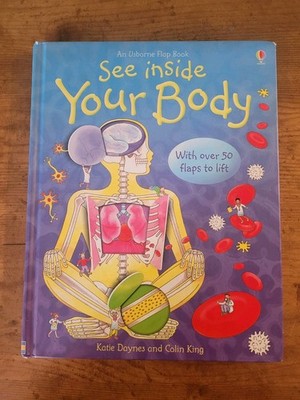 Lot of 3 Usborne Lift the Flap Body Books Look Inside Your Body Flip-Flap Body