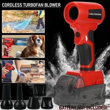 Handheld Jet Blower Portable Violent Turbo Fan for Milwaukee 18v Battery 5nozzle