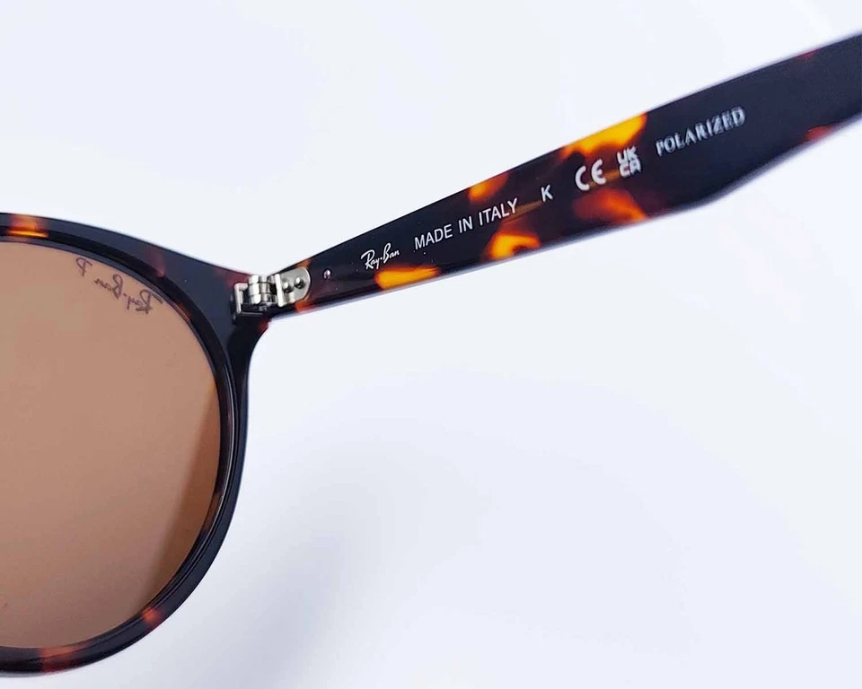 Gafas de sol Ray-Ban RB2180 pulidas marco habanero claro lentes marrones 49 mm unisex Foto 4 de 4