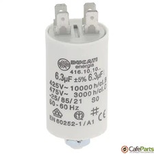 Capacitor 6.3 &micro;f 450v 50/60hz