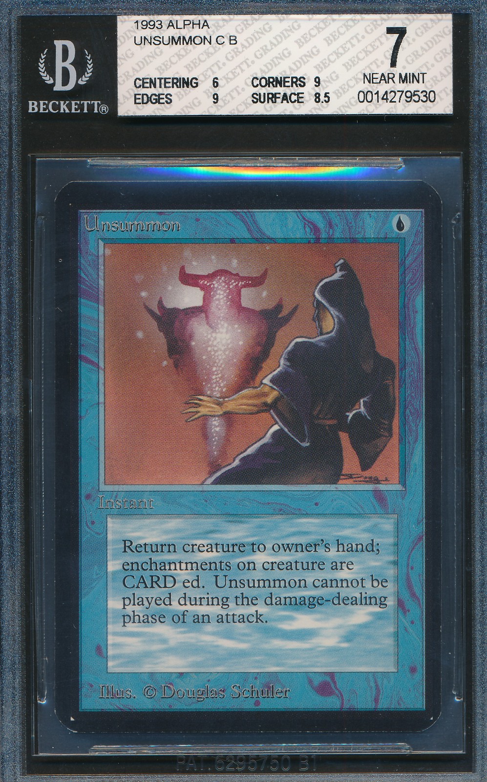 Alpha Unsummon BGS 7 Graded Magic MTG (9530) -magicgraders-