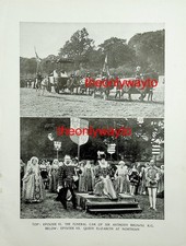 VI. THE FUNERAL CAR, SIR ANTHONY BROWNE, BATTLE ABBEY PAGEANT, Book Illustration