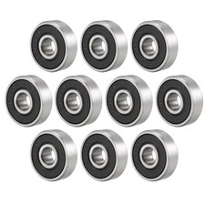 10Pcs 6x19x6mm Double Sealed 626-2RS Deep Groove Ball Bearing Carbon Steel