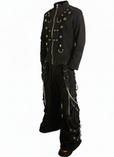 Tripp NYC Pants L w/Matching Jacket XL Mens Black Goth Punk Rave 00's