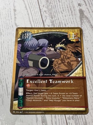 Naruto Excellent Teamwork Collectible Trading Card 254 CCG | eBay