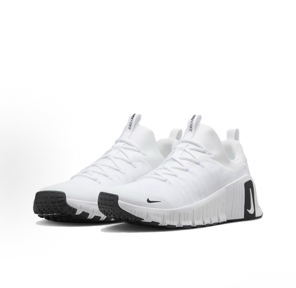 12M - [NEW] Men\'s Nike Free Metcon 6 Workout Shoes \'White\' FJ7127-101 Nike Free Metcon 6 White Black FJ7127-101 Men 7.5 Training  main image 4