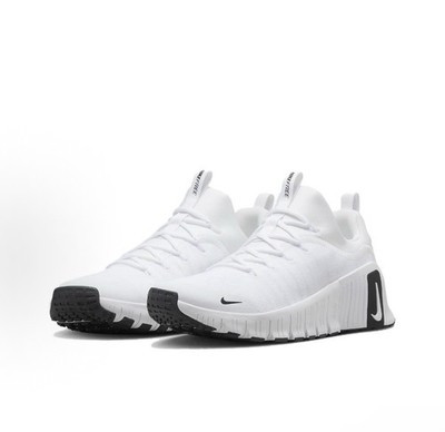 Nike Mens Free Metcon 6 White Black Shoes Sz 9.5 New FJ7127-101 Activewear Nike Free Metcon 6 White Black Train Workout Gym FJ7127-101  main image 3