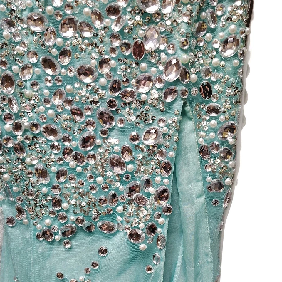 Jovani Elegant Prom Formal Sequined Sleeveless Strapless Gown  Size 2 Vintage - Image 3 of 4