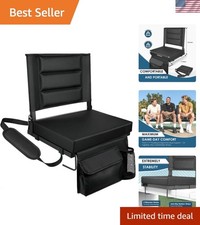 Stadium Seats with Back Support, Portable Folding Bleacher Chair Regular