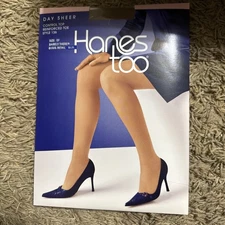 Hanes Too Pantyhose Day Sheer Control Top Sz EF Barely There 136