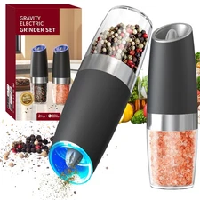 Gravity Electric Salt and Pepper Grinder Set Automatic Salt and Pepper Grinder S