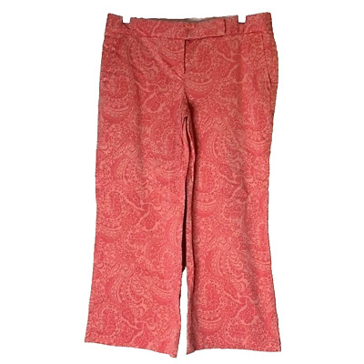Express Editor Cropped Pants Coral Jeans Women's Size 8