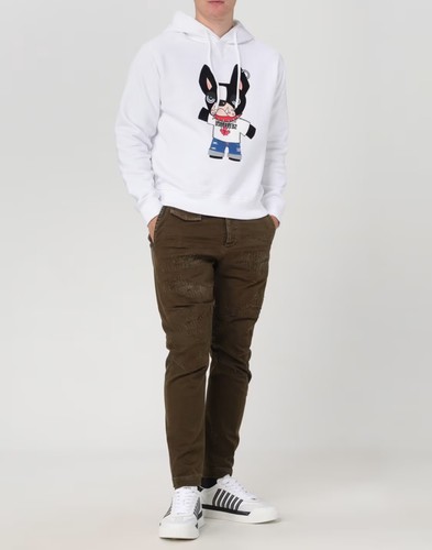 DSQUARED2 CIRO COOL FIT LOGO HOODIE SWEATSHIRT FELPA UOMO S74GU0835S25516100 - Imagen 2 de 4