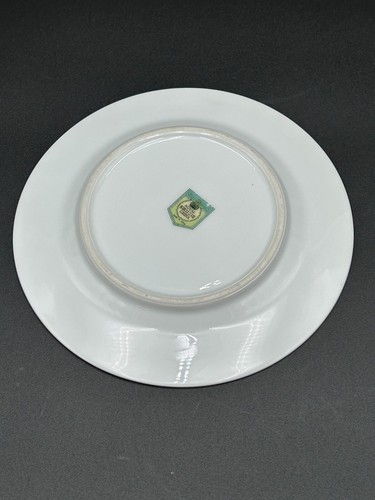 4 RARE Vintage Royal Kikusui KIK18 Bread Plates Blue Border Floral Swags Roses - Picture 8 of 21