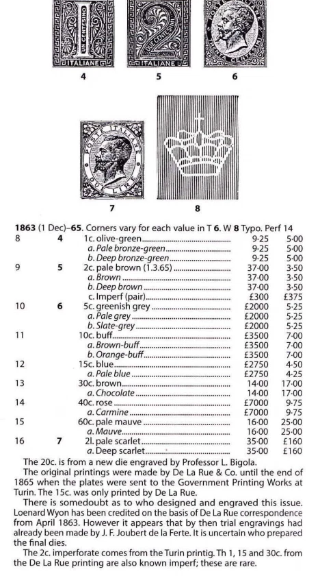 1863 Italy King Victor Emmanuel II set UNUSED MH/MNH SG#8-10.CV￡2000+ - Image 3 of 3