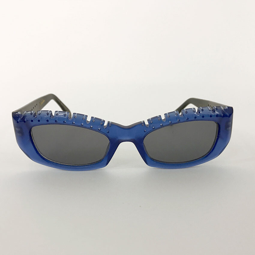 ⭕ 80s Vintage Claude Montana pinhole Sunglasses  … - image 2