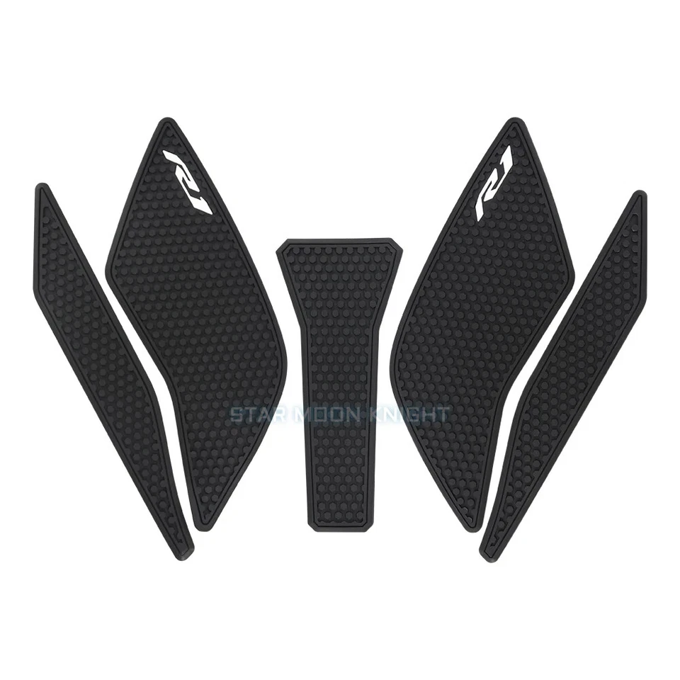 Non-slip Side Rubber Sticker Fuel Tank Pad For Yamaha YZF R1 R1M YZFR1 2020 2021 - Image 2 of 4