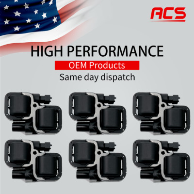 Set of 6 Enhanced Ignition Coil OEM For Mercedes-Benz C CL CLK ML Class UF359