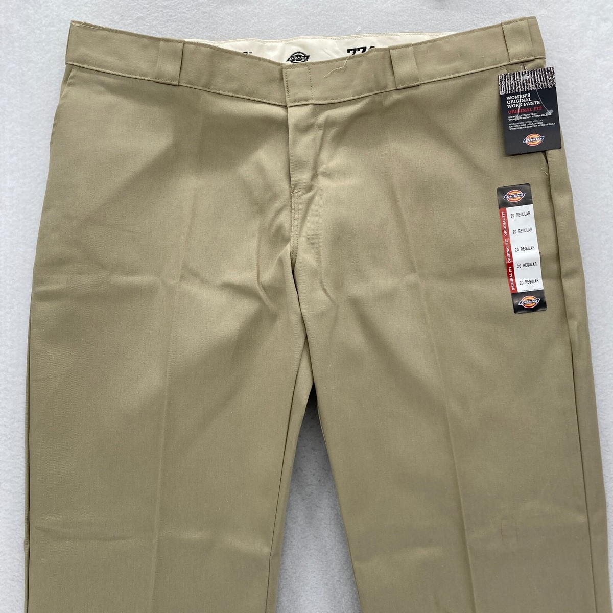 Dickies 774 Original Fit Work Pants Women's Plus 20 Regular Beige