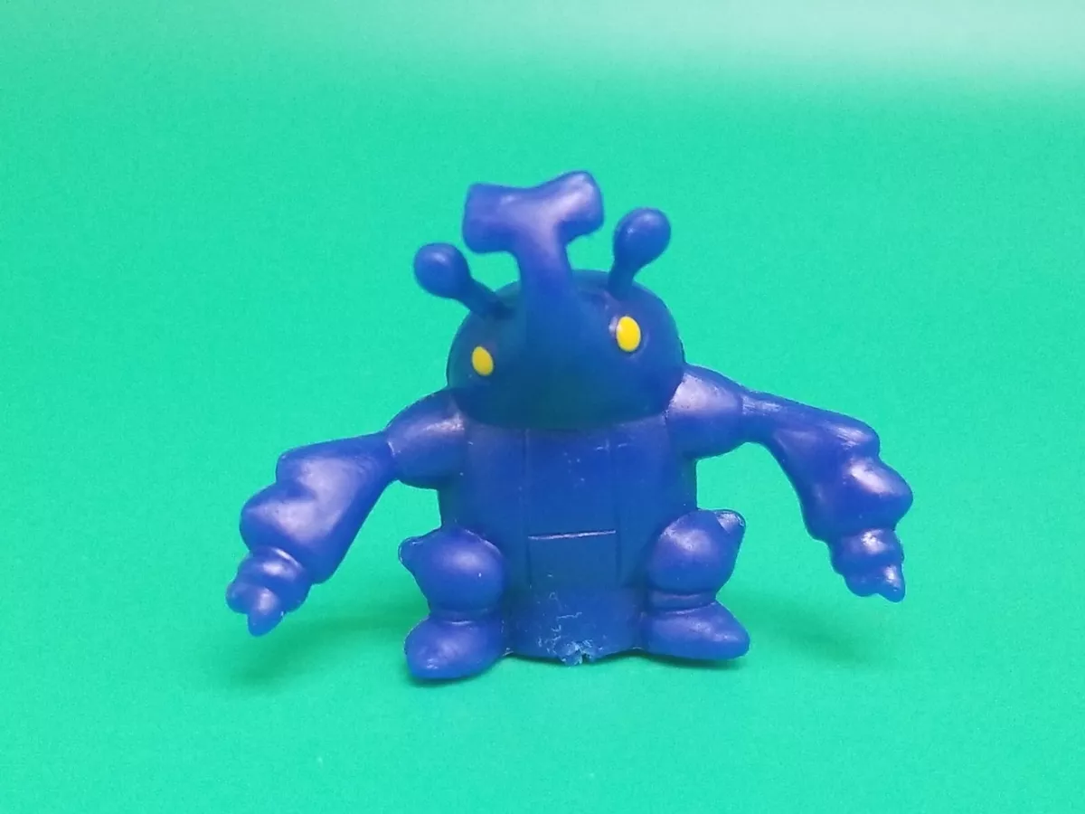 Pokemon HERACROSS Toy Mini Figure Blue Vintage R.L. Brand RL Tiny